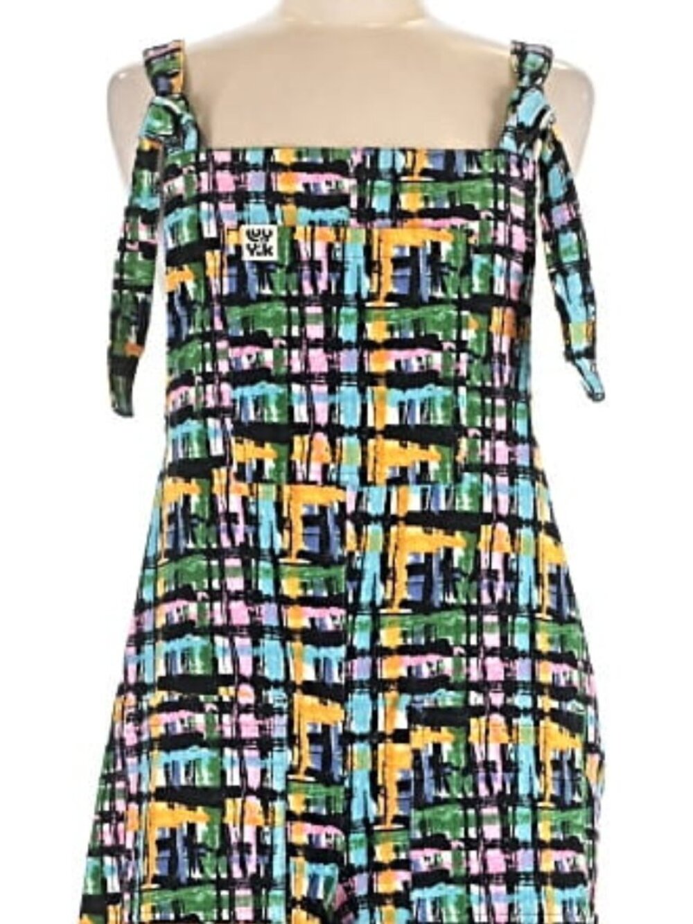 Lucy and Yak Corduroy Dungarees in Vinci Print UK12/US8 Like New